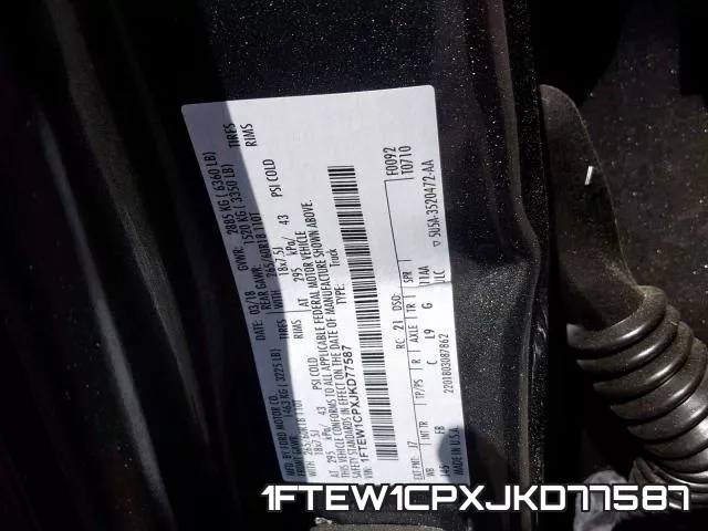 1FTEW1CPXJKD77587 фото 2