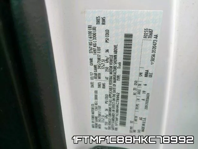 1FTMF1C88HKC78992 фото 2