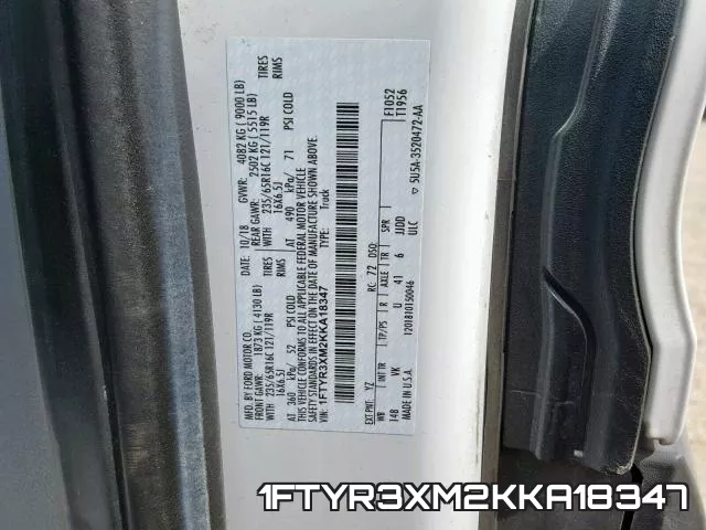 1FTYR3XM2KKA18347 фото 2