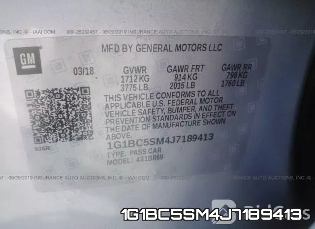 1G1BC5SM4J7189413 фото 10