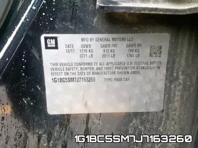 1G1BC5SM7J7163260 фото 2