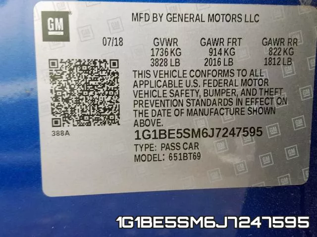 1G1BE5SM6J7247595 фото 2