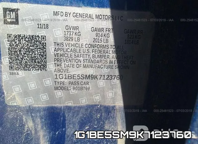 1G1BE5SM9K7123760 фото 10
