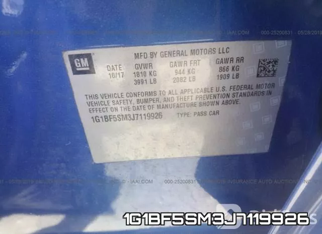 1G1BF5SM3J7119926 фото 10