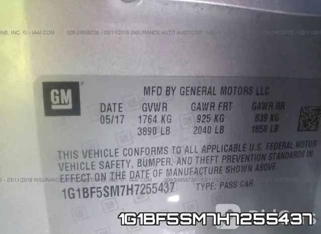 1G1BF5SM7H7255437 фото 10