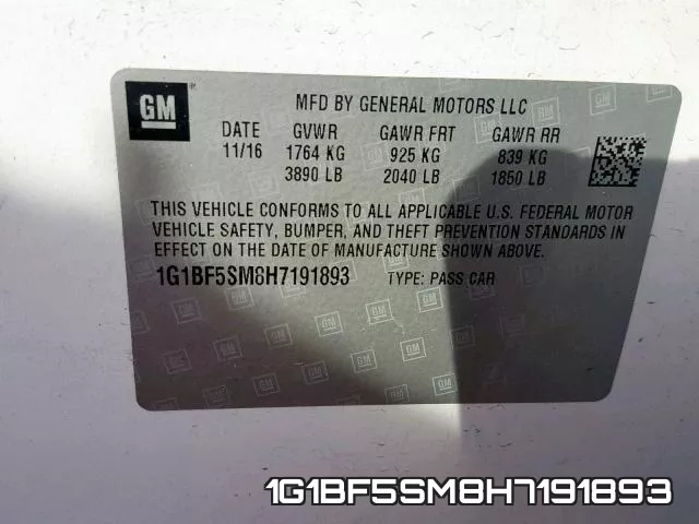 1G1BF5SM8H7191893 фото 2