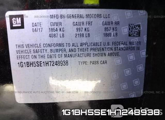 1G1BH5SE1H7248938 фото 10