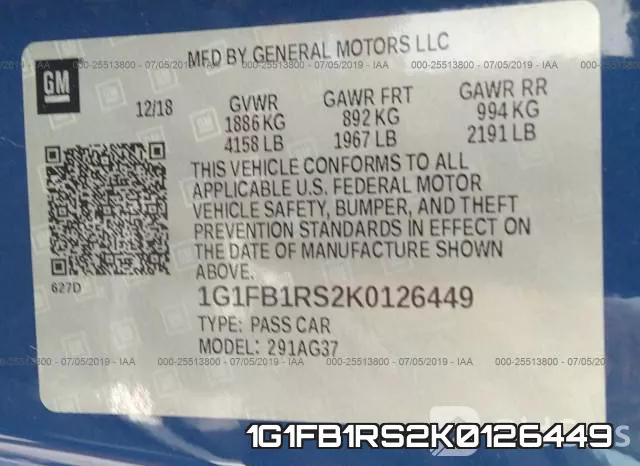1G1FB1RS2K0126449 фото 10