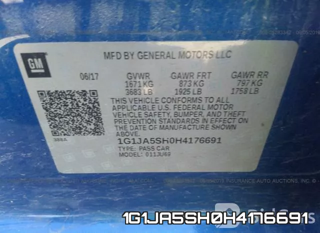 1G1JA5SH0H4176691 фото 10