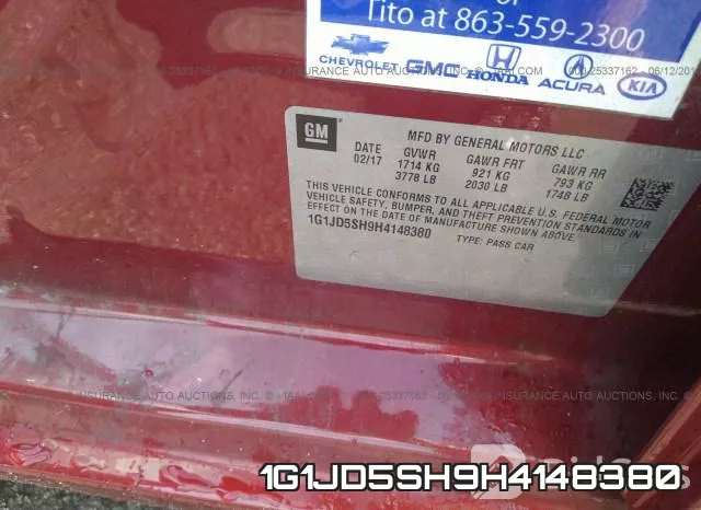 1G1JD5SH9H4148380 фото 10