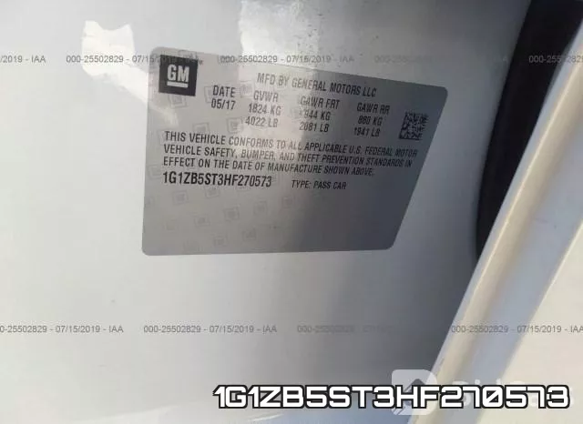 1G1ZB5ST3HF270573 фото 10