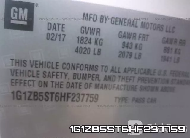 1G1ZB5ST6HF237759 фото 10