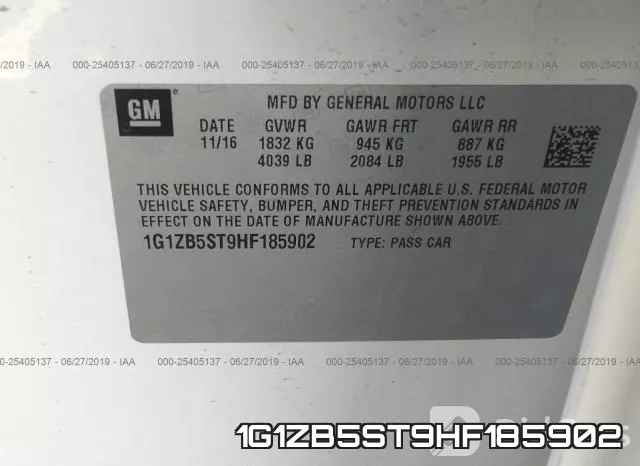 1G1ZB5ST9HF185902 фото 10