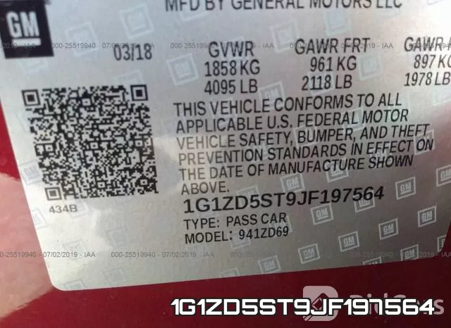 1G1ZD5ST9JF197564 фото 10