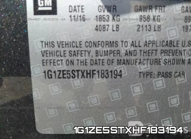 1G1ZE5STXHF183194 фото 10