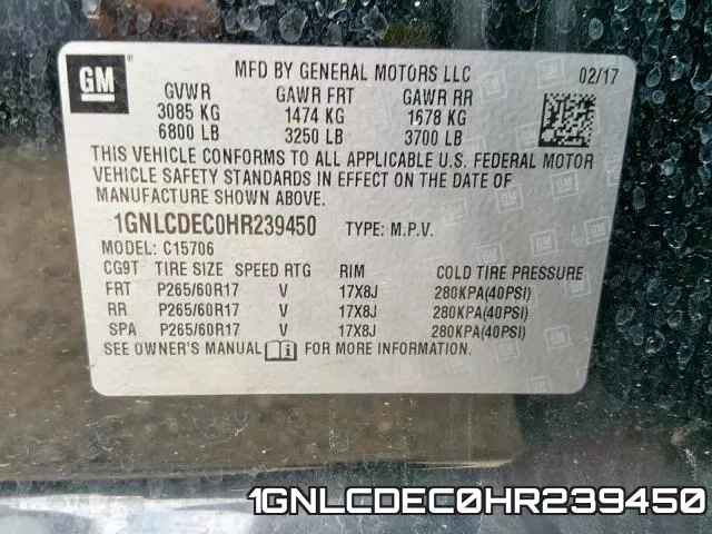 1GNLCDEC0HR239450 фото 2