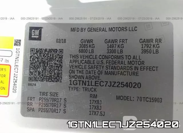 1GTN1LEC7JZ254020 фото 10