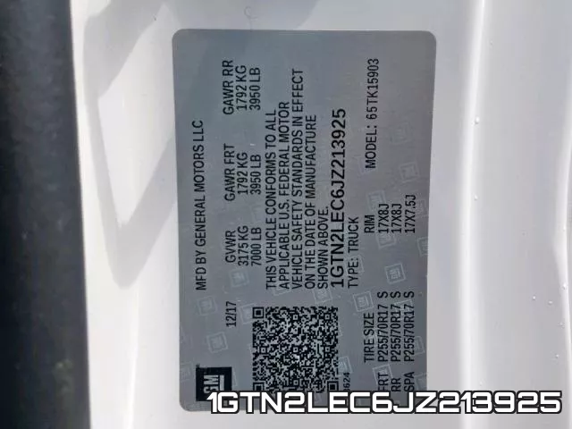 1GTN2LEC6JZ213925 фото 2