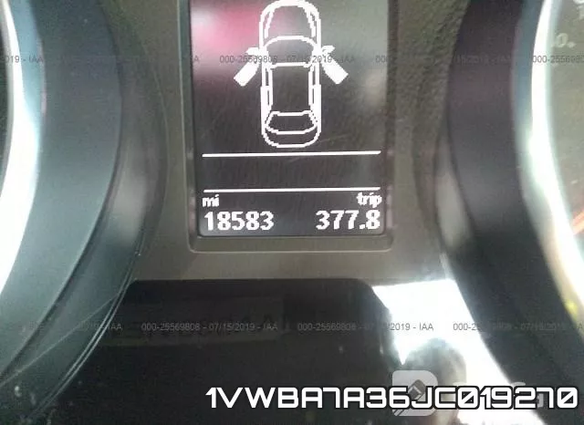 1VWBA7A36JC019270 фото 8