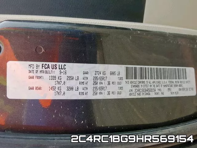 2C4RC1BG9HR569154 фото 2
