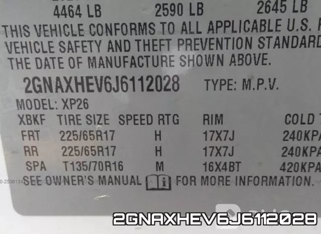 2GNAXHEV6J6112028 фото 10