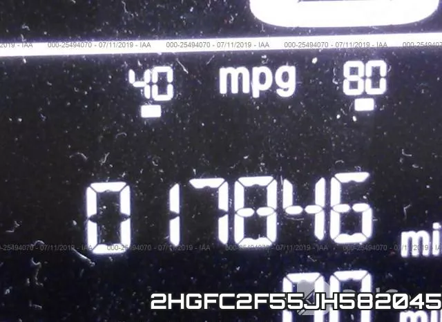 2HGFC2F55JH582045 фото 8