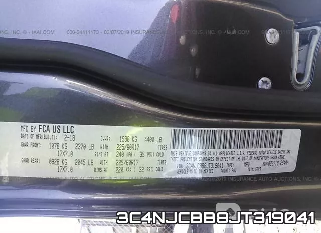 3C4NJCBB8JT319041 фото 10
