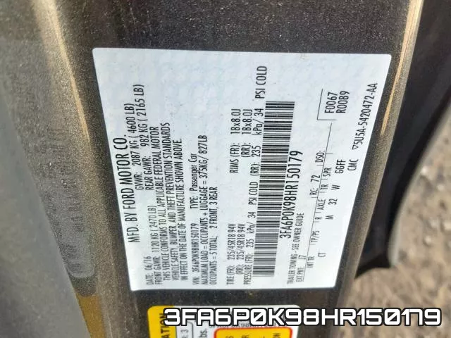 3FA6P0K98HR150179 фото 2