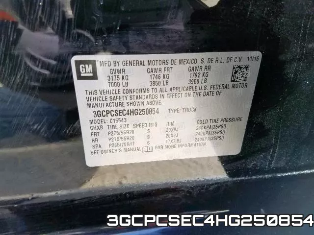 3GCPCSEC4HG250854 фото 2