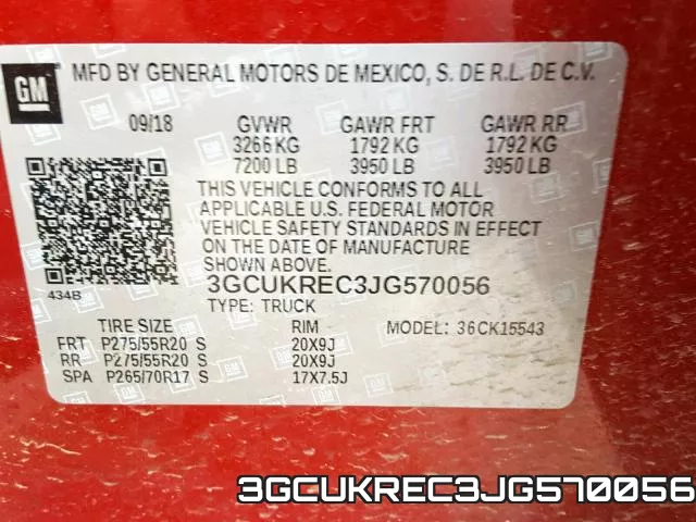 3GCUKREC3JG570056 фото 2