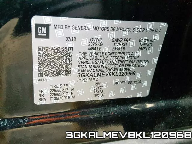 3GKALMEV8KL120968 фото 2