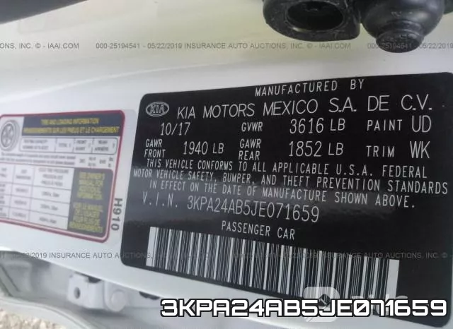 3KPA24AB5JE071659 фото 10