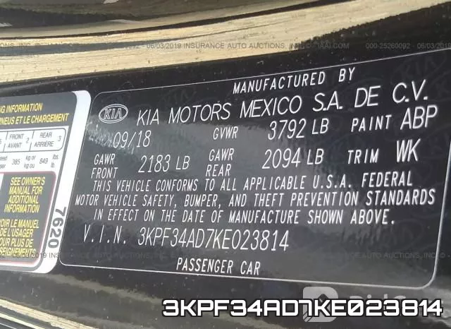 3KPF34AD7KE023814 фото 10
