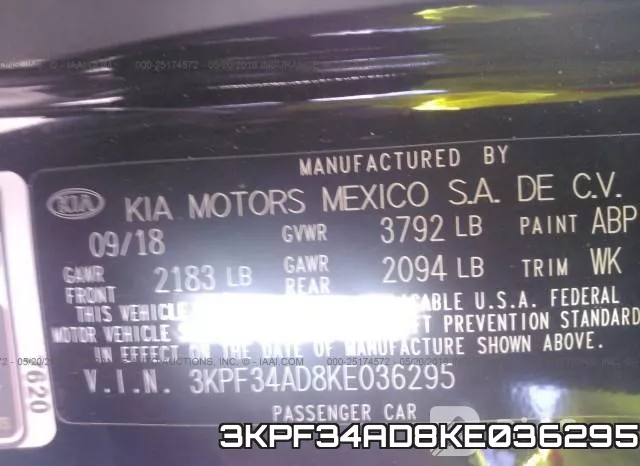 3KPF34AD8KE036295 фото 10