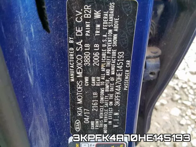 3KPFK4A70HE145193 фото 2