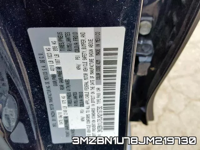 3MZBN1U78JM219730 фото 2