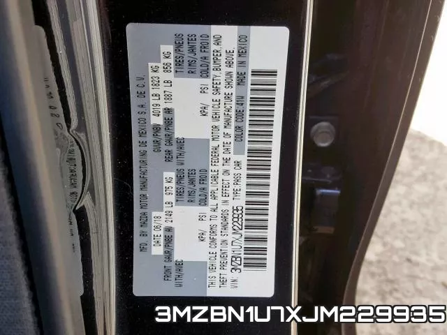 3MZBN1U7XJM229935 фото 2