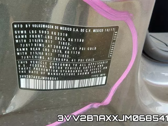 3VV2B7AXXJM068541 фото 2