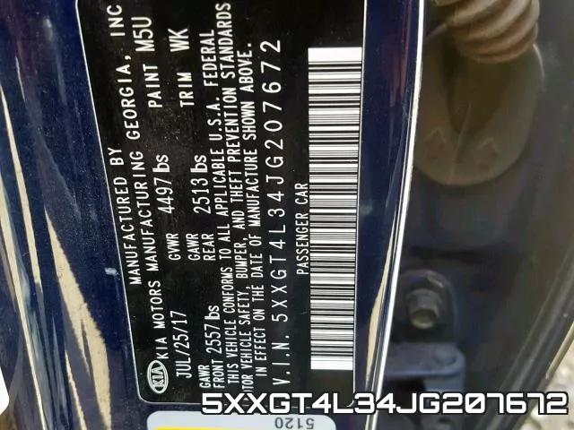5XXGT4L34JG207672 фото 2