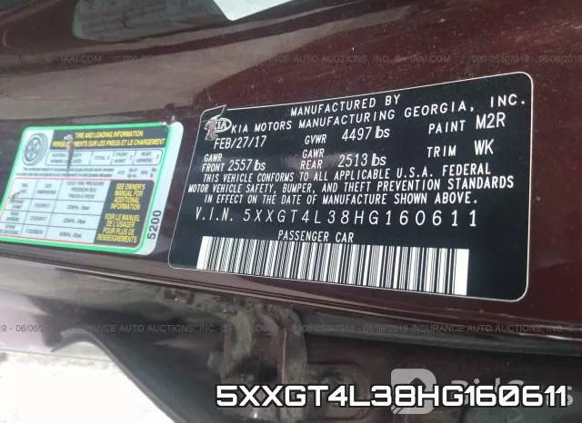 5XXGT4L38HG160611 фото 10