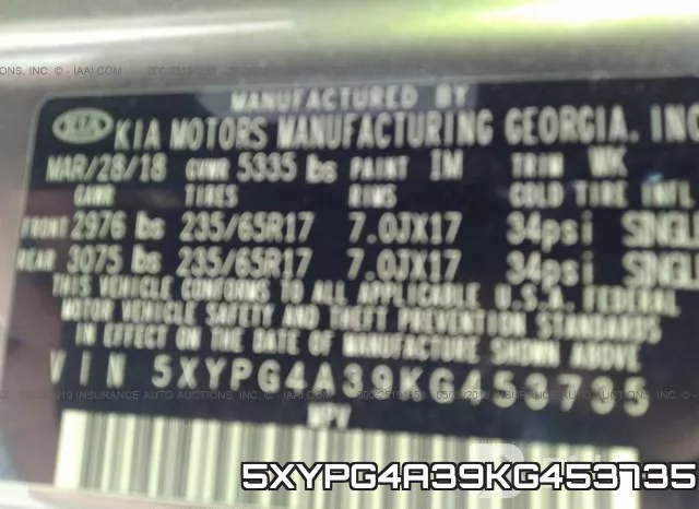 5XYPG4A39KG453735 фото 10