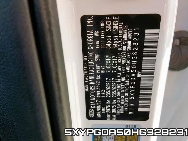 5XYPGDA50HG328231 фото 2