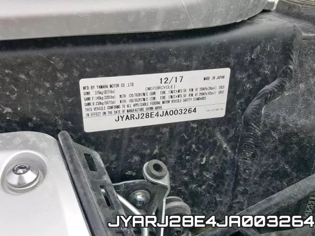 JYARJ28E4JA003264 фото 2