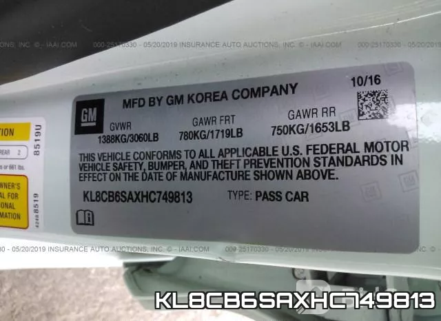 KL8CB6SAXHC749813 фото 10
