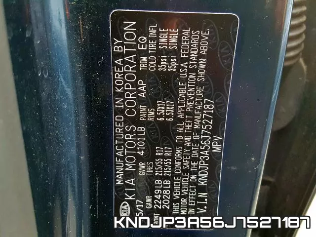 KNDJP3A56J7527187 фото 2