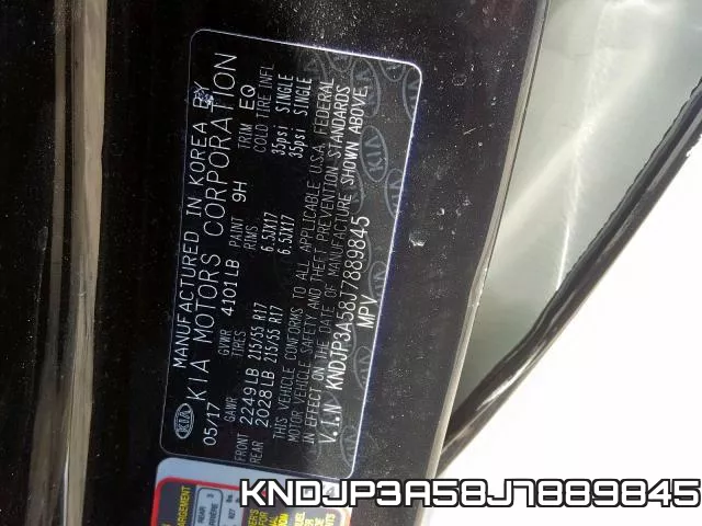 KNDJP3A58J7889845 фото 2