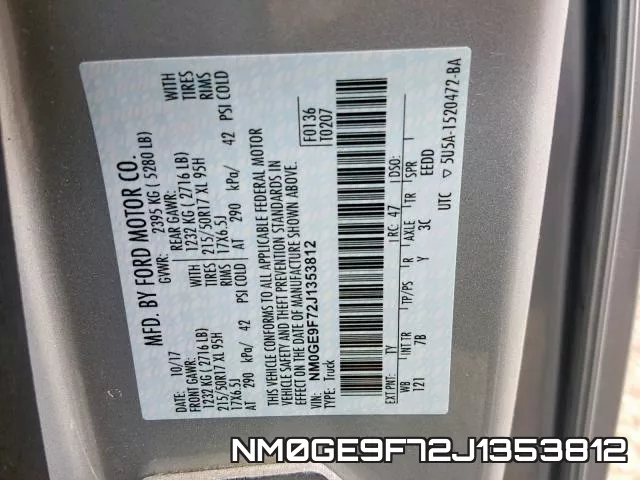 NM0GE9F72J1353812 фото 2
