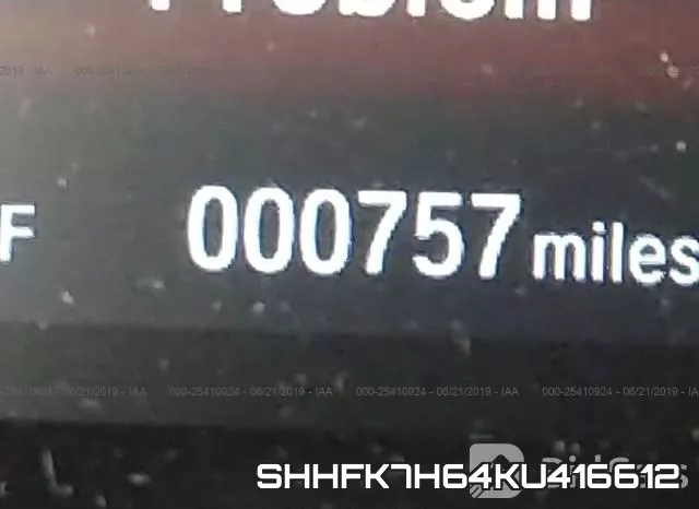SHHFK7H64KU416612 фото 8