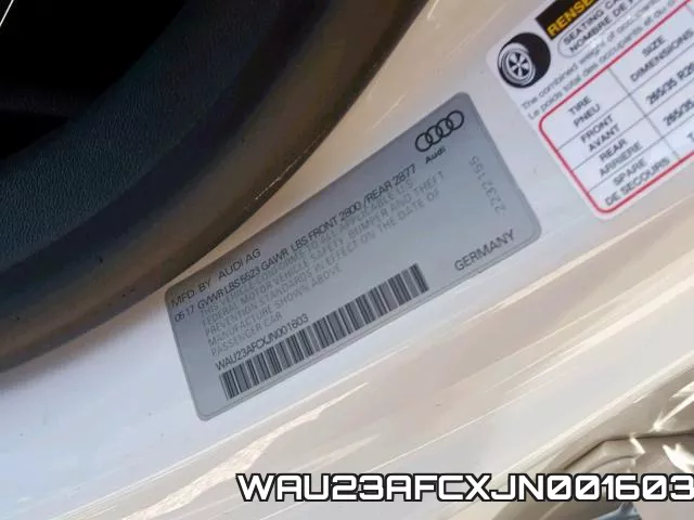 WAU23AFCXJN001603 фото 2