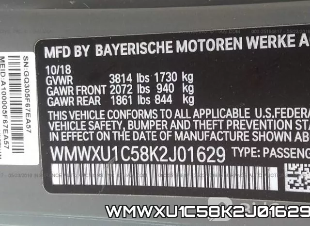 WMWXU1C58K2J01629 фото 10